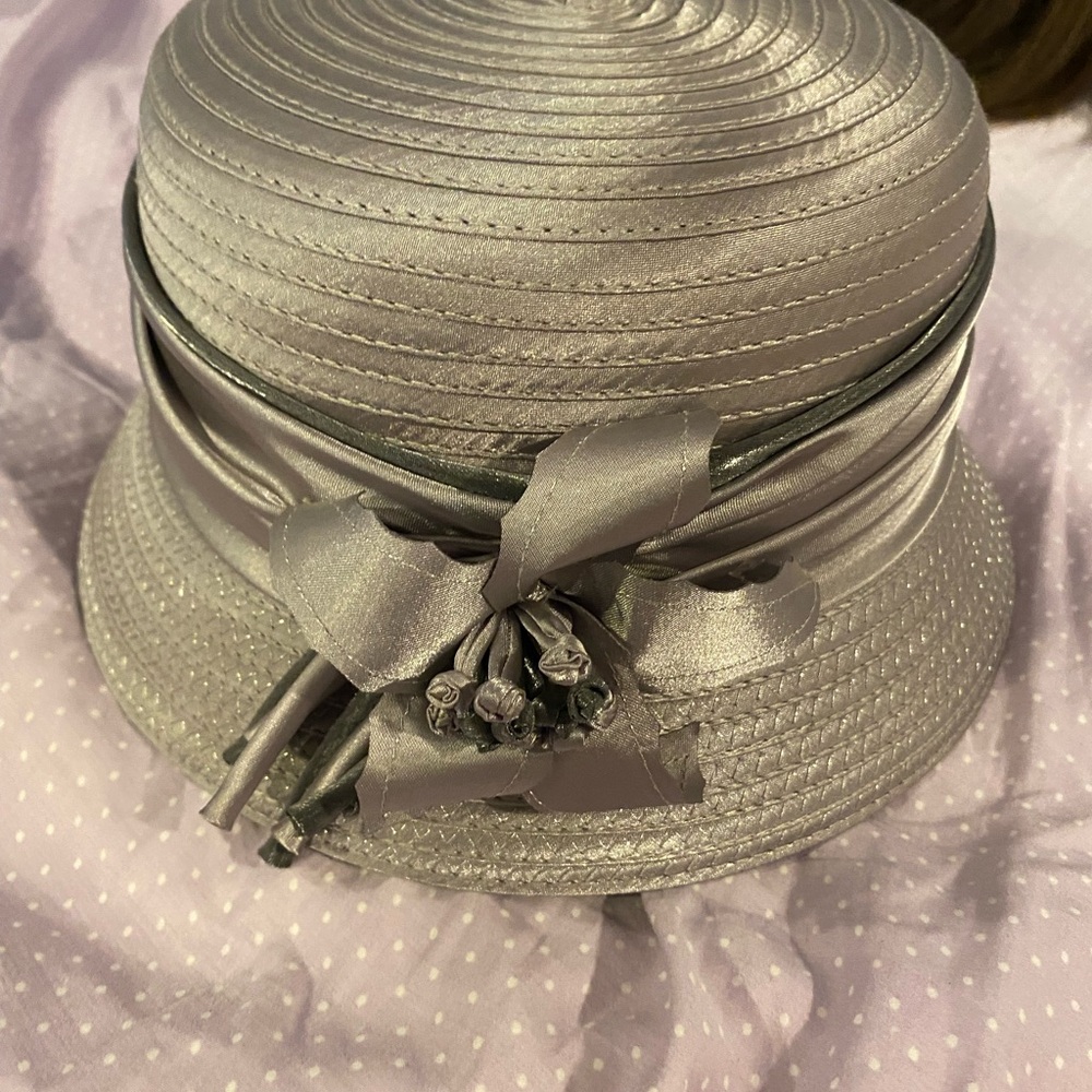 Elegant Silver Women's Hat